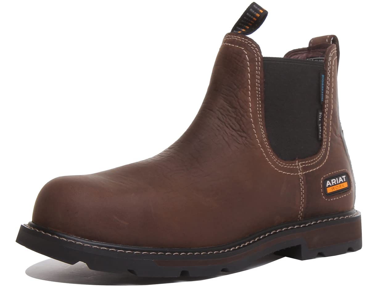 ARIAT Mens Groundbreaker Jod Eniso H2O St Brown - Waterproof Sprayproof - Penetration resistant metal-free midsole -