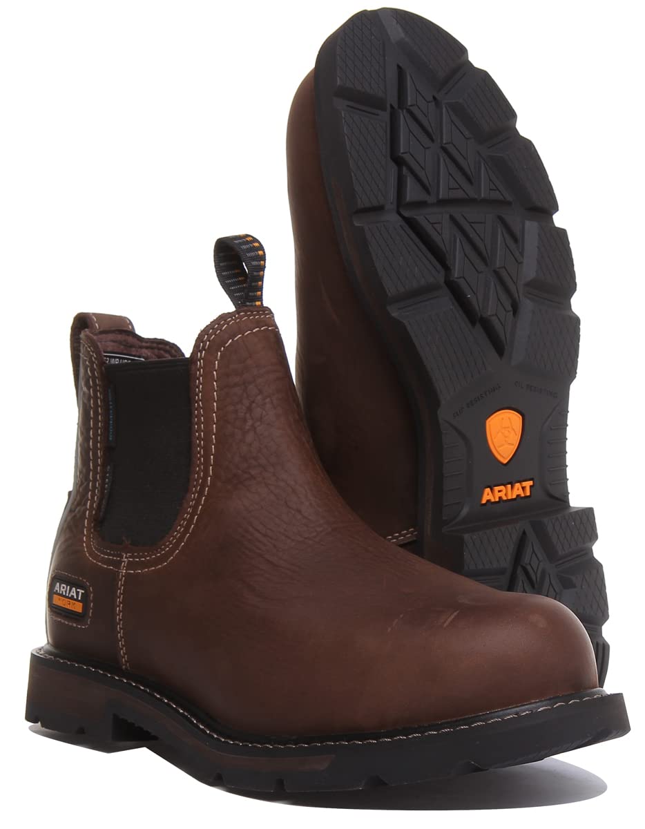 ARIAT Mens Groundbreaker Jod Eniso H2O St Brown - Waterproof Sprayproof - Penetration resistant metal-free midsole -