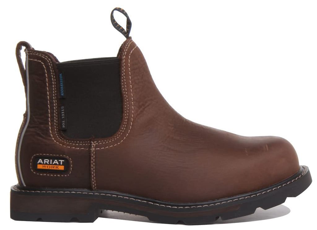 ARIAT Mens Groundbreaker Jod Eniso H2O St Brown - Waterproof Sprayproof - Penetration resistant metal-free midsole -