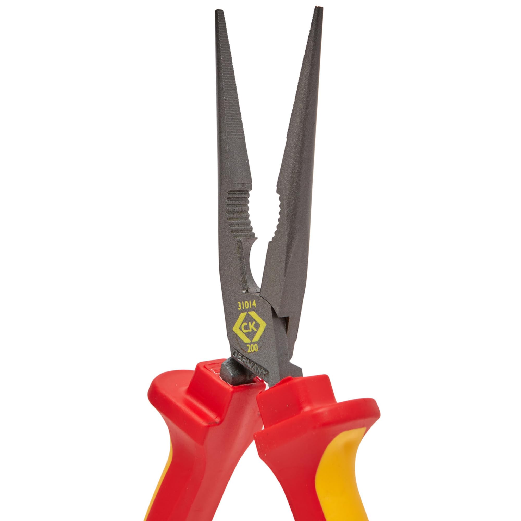 C.K Redline 2025 Edition VDE Cable Cutter & Stripper 160mm, German Made Electrical Insulated Wire Side Cutters, Lanyard Ready Heavy Duty Electrician Croppers, Electricians Snips, CK Tools T39073A 160