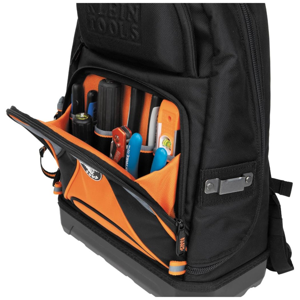 KLEIN TOOLS 55421BP-14 Tool Bag Backpack, Heavy Duty Tradesman Pro Tool Organizer/Tool Carrier with 39 Pockets and Molded Base