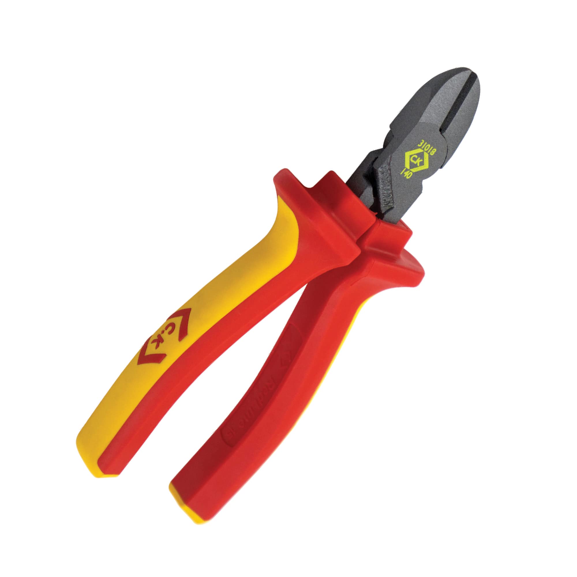 C.K Redline 2025 Edition VDE Cable Cutter & Stripper 160mm, German Made Electrical Insulated Wire Side Cutters, Lanyard Ready Heavy Duty Electrician Croppers, Electricians Snips, CK Tools T39073A 160