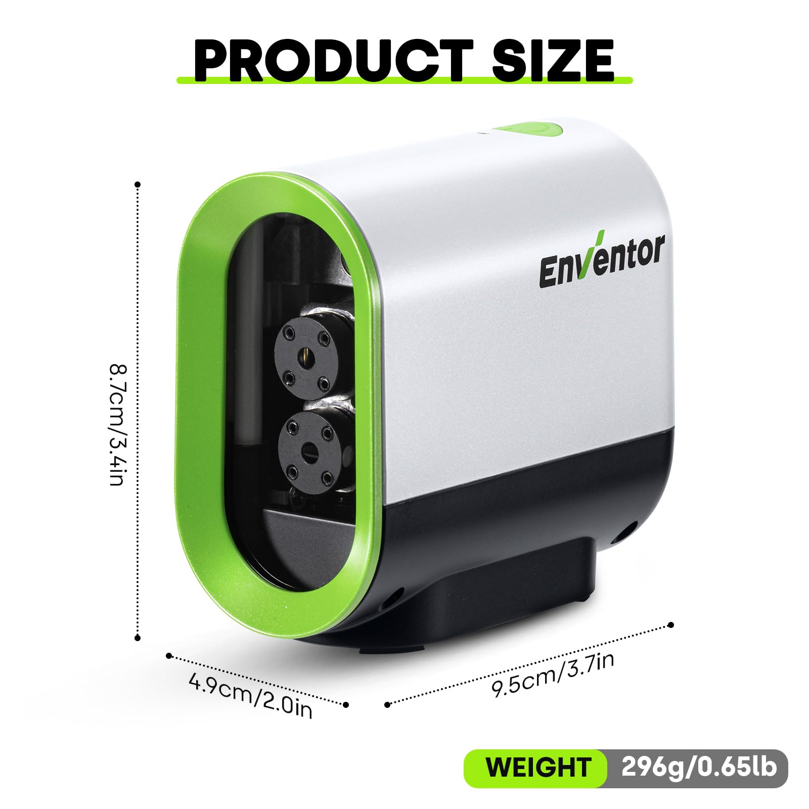Enventor Rechargeable Laser Level with Tripod, 25M 2200mAh Li-ion Battery Green Laser Level Self Leveling with Pulse Mode, 7 Hours Working Time, Switchable Horizontal/Vertical/Cross line