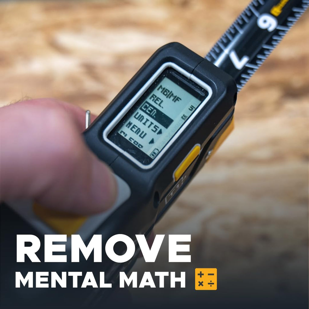 REEKON T1M Utility Digital Tape Measure 7.6m (Metric) – Bluetooth Smart Measuring Tool, 0.5mm Accuracy, Saves 1000+ Measurements, LCD Display, 150 Hour+ Battery Life & Rechargeable
