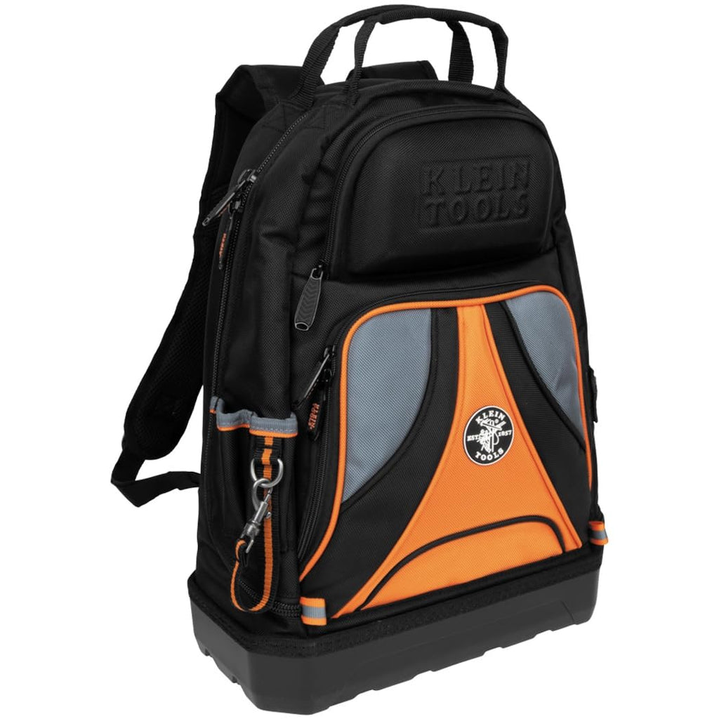 KLEIN TOOLS 55421BP-14 Tool Bag Backpack, Heavy Duty Tradesman Pro Tool Organizer/Tool Carrier with 39 Pockets and Molded Base