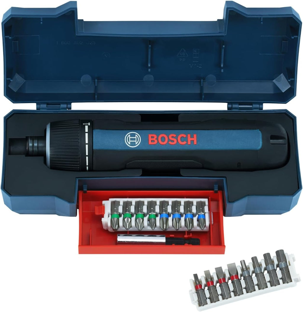Bosch Professional Screwdriver Bosch GO 3 (incl. 8pcs bit Set, bit Holder, USB-C Cable, Mini Case)