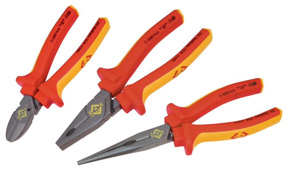 C.K Redline 2025 Edition VDE Cable Cutter & Stripper 160mm, German Made Electrical Insulated Wire Side Cutters, Lanyard Ready Heavy Duty Electrician Croppers, Electricians Snips, CK Tools T39073A 160