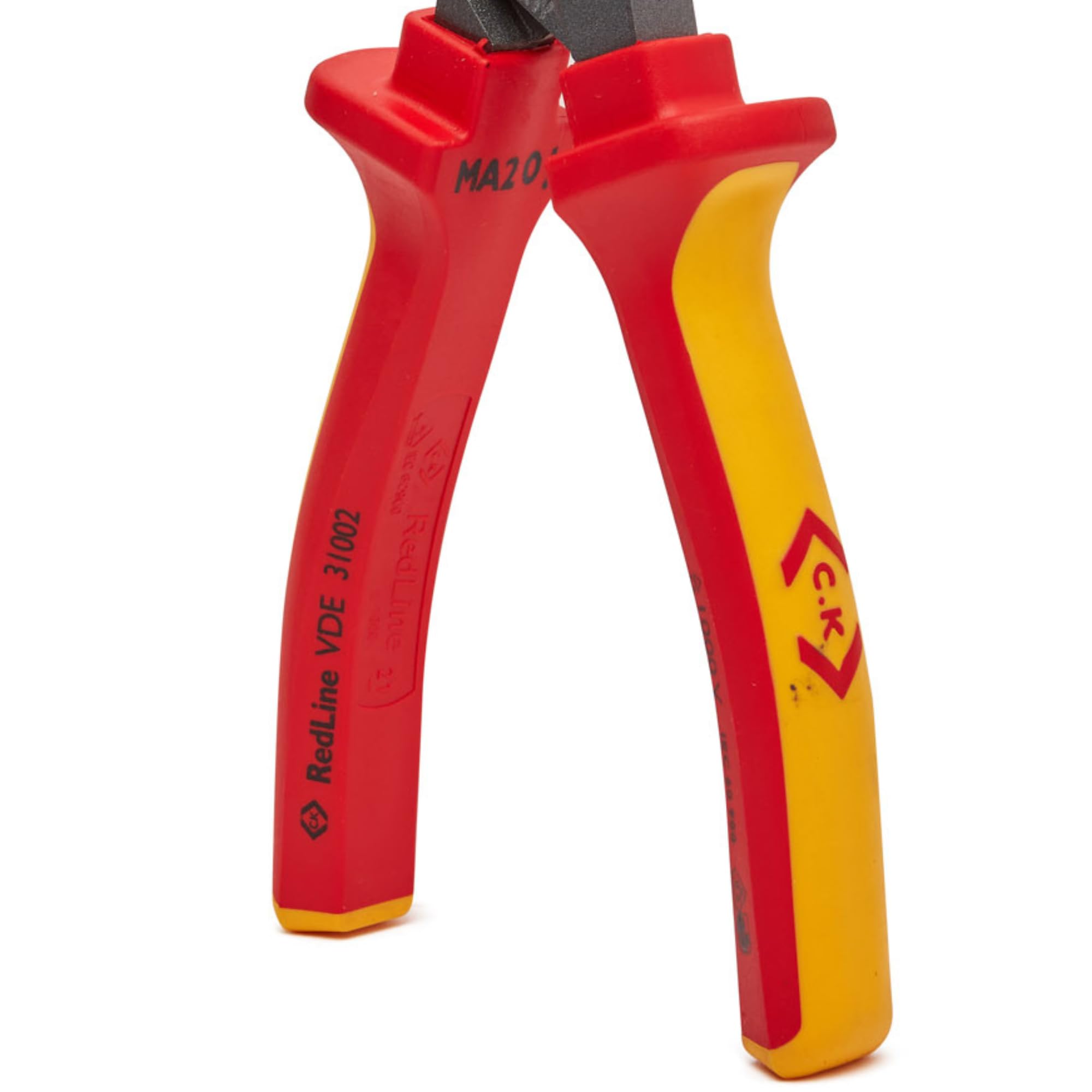 C.K Redline 2025 Edition VDE Cable Cutter & Stripper 160mm, German Made Electrical Insulated Wire Side Cutters, Lanyard Ready Heavy Duty Electrician Croppers, Electricians Snips, CK Tools T39073A 160