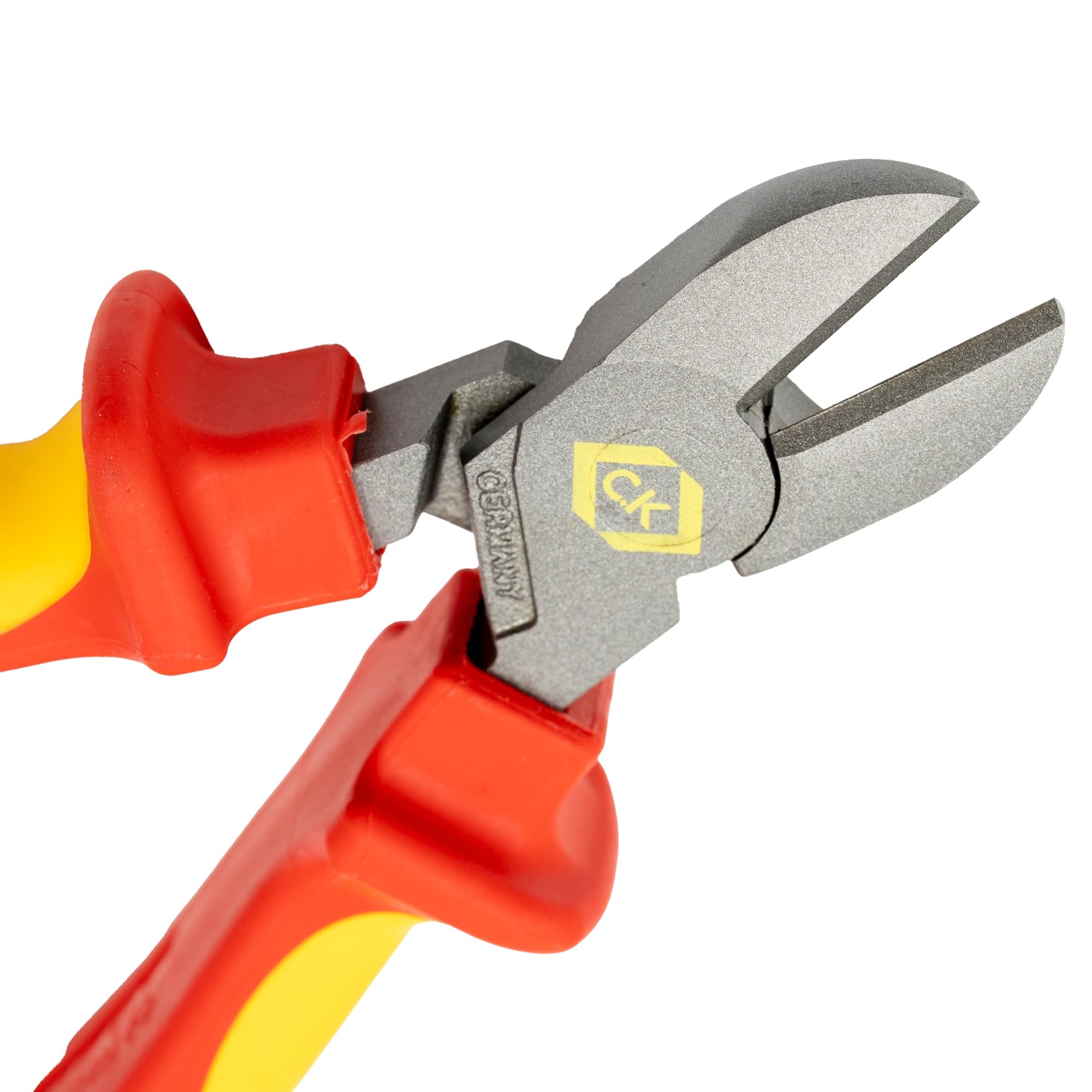 C.K Redline 2025 Edition VDE Cable Cutter & Stripper 160mm, German Made Electrical Insulated Wire Side Cutters, Lanyard Ready Heavy Duty Electrician Croppers, Electricians Snips, CK Tools T39073A 160