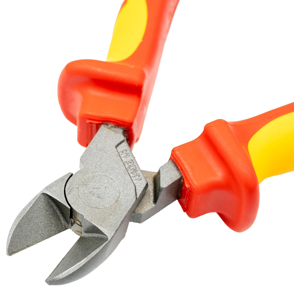 C.K Redline 2025 Edition VDE Cable Cutter & Stripper 160mm, German Made Electrical Insulated Wire Side Cutters, Lanyard Ready Heavy Duty Electrician Croppers, Electricians Snips, CK Tools T39073A 160