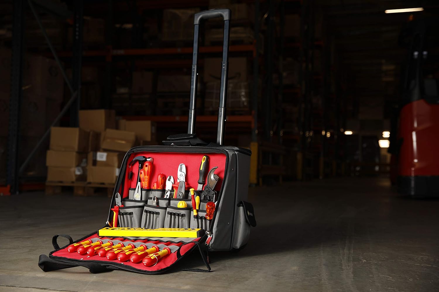 C.K Magma MA2652 Technician's PRO Wheeled Case, Red