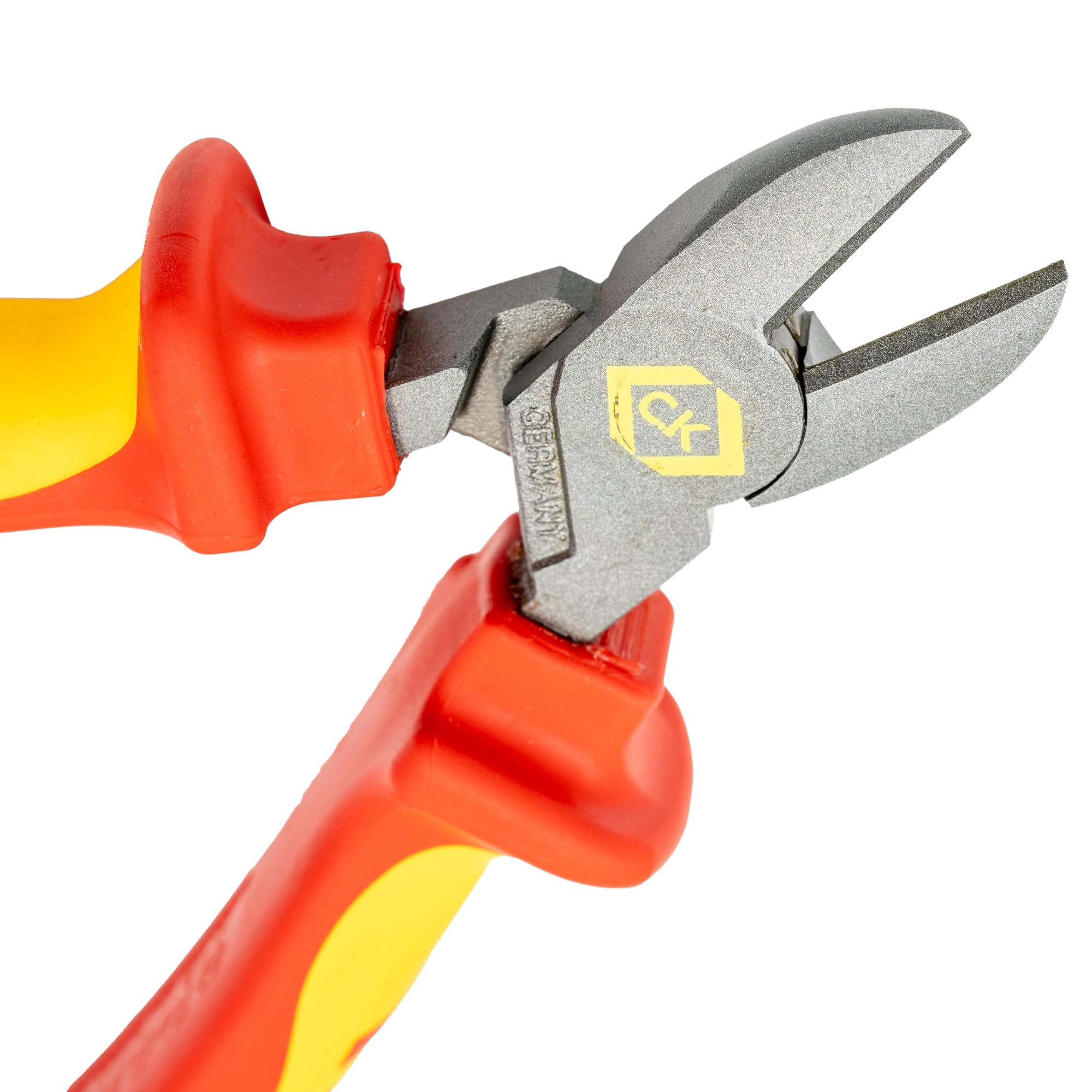 C.K Redline 2025 Edition VDE Cable Cutter & Stripper 160mm, German Made Electrical Insulated Wire Side Cutters, Lanyard Ready Heavy Duty Electrician Croppers, Electricians Snips, CK Tools T39073A 160