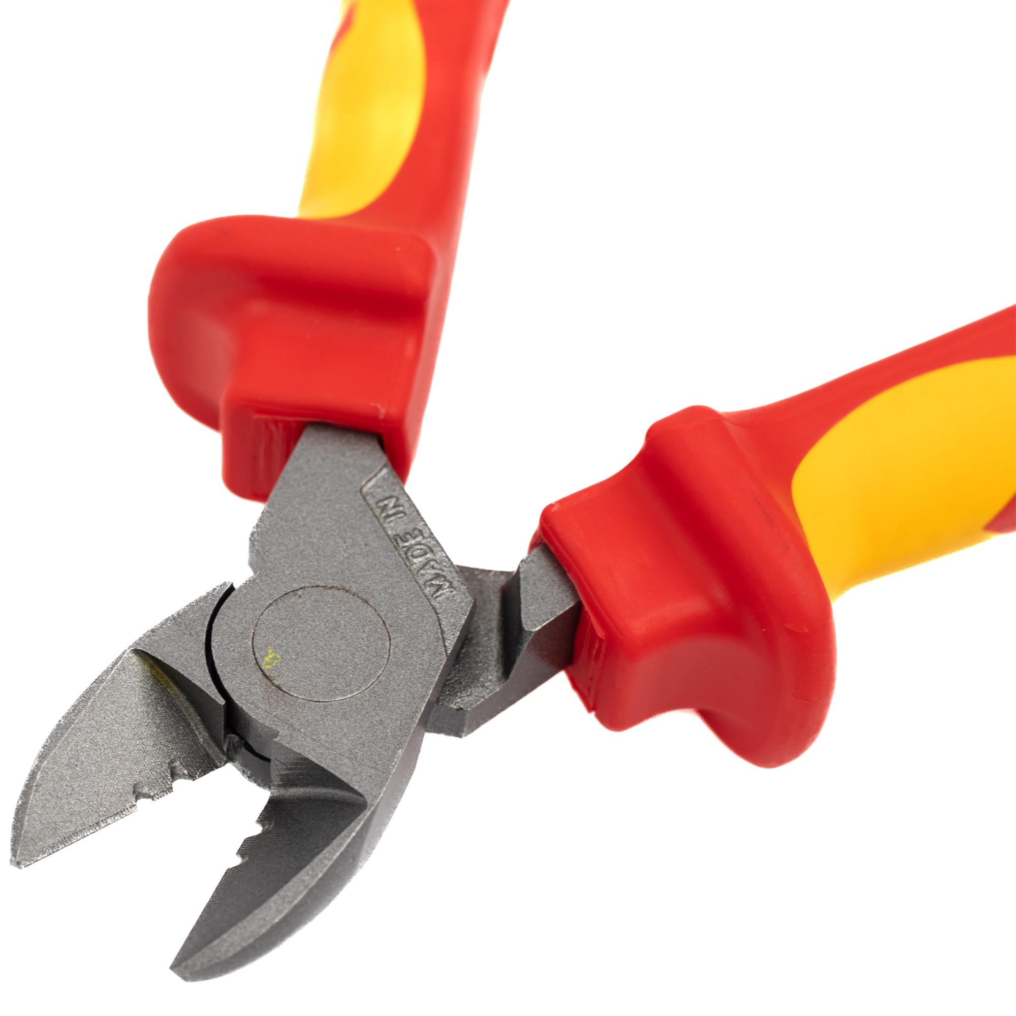 C.K Redline 2025 Edition VDE Cable Cutter & Stripper 160mm, German Made Electrical Insulated Wire Side Cutters, Lanyard Ready Heavy Duty Electrician Croppers, Electricians Snips, CK Tools T39073A 160