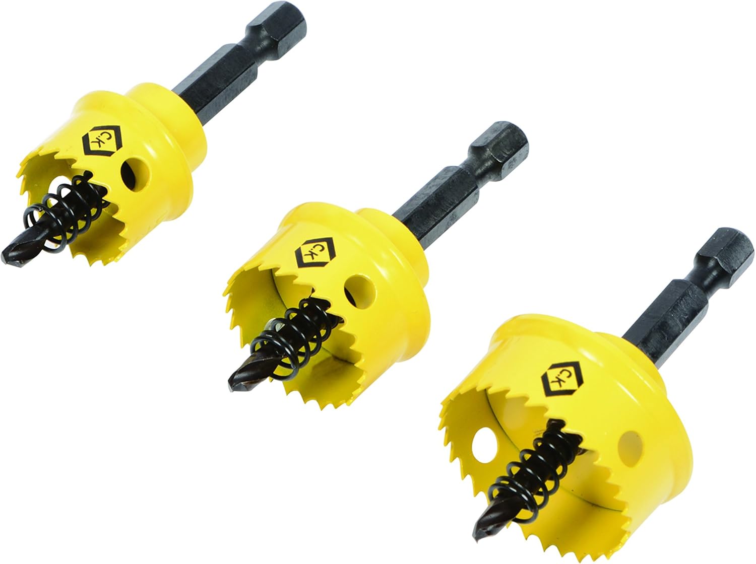 C.K 424045 Hole Saw Kit for Electricians (9 Pieces), Yellow