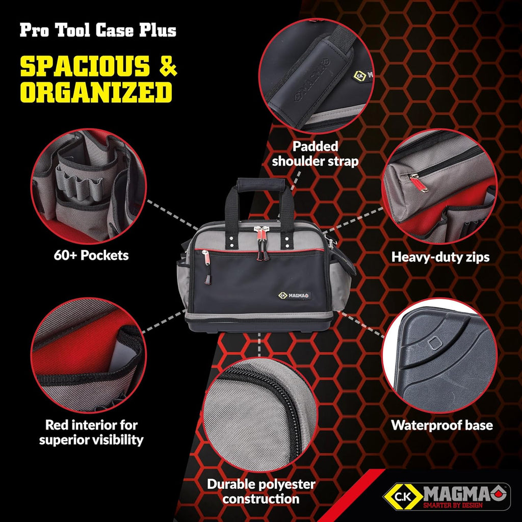 C.K MA2640 Pro Tool Case Plus,Red