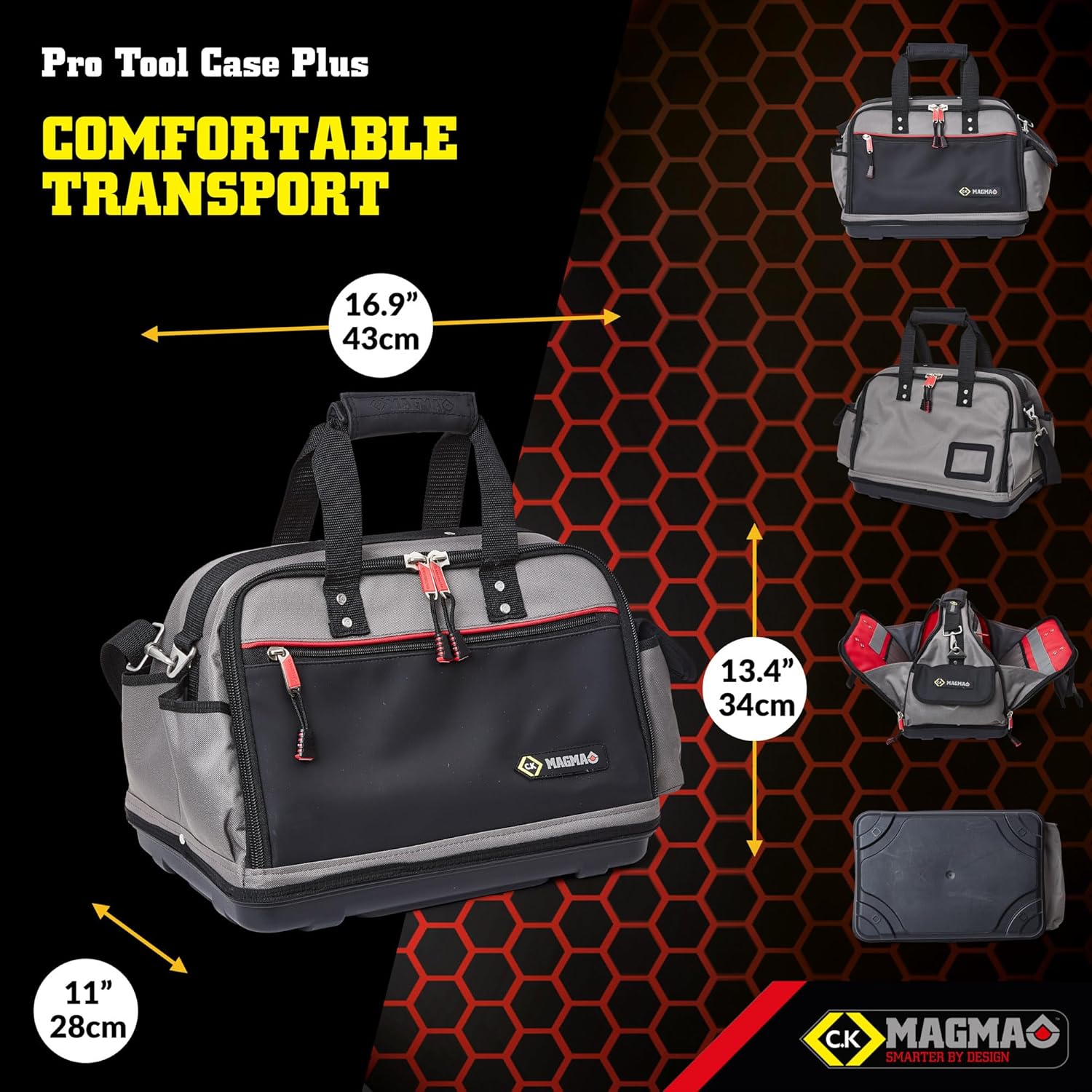 C.K MA2640 Pro Tool Case Plus,Red
