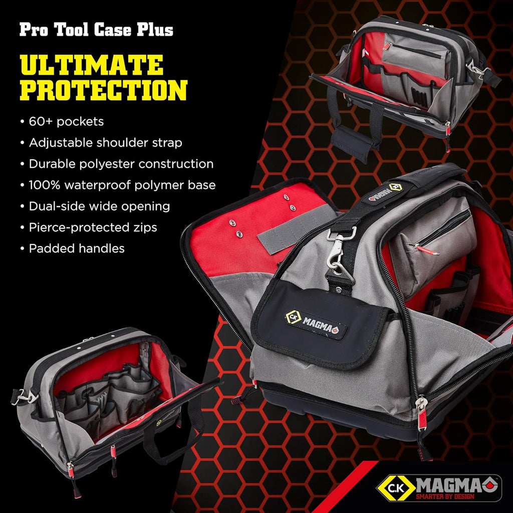 C.K MA2640 Pro Tool Case Plus,Red